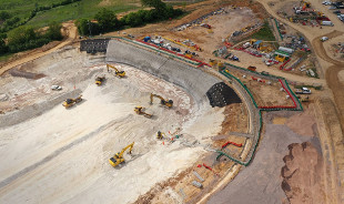 Site preparations for HS2 Chilterns TBM drives