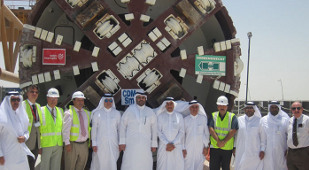 Ministerial visit to Doha flood control TBM project