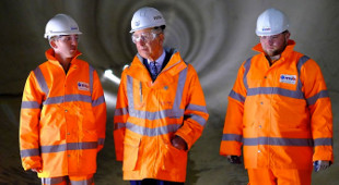 Prince Charles visits UK Lee Tunnel