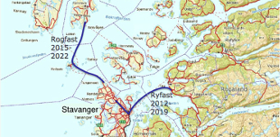 Drill+blast providing deep undersea fixed links