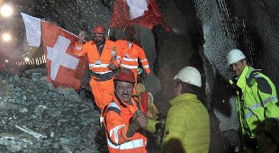 Ceneri Base Tunnel celebrations