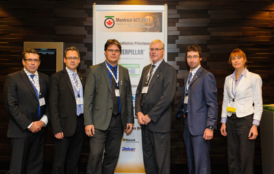 Members of the TAC committee (from left) Rick Lovat, President Elect; Conference Technical Chair, Marc-Antoine Beaupré; Conference Chair, Andre Rancourt; President Rick Staples; Conference Treasurer Marco Quirion; and Social Chair, Mylène Sansoucy